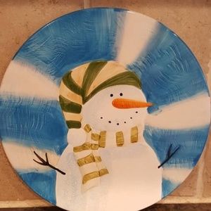 Snowman Trivet/Plate 10"